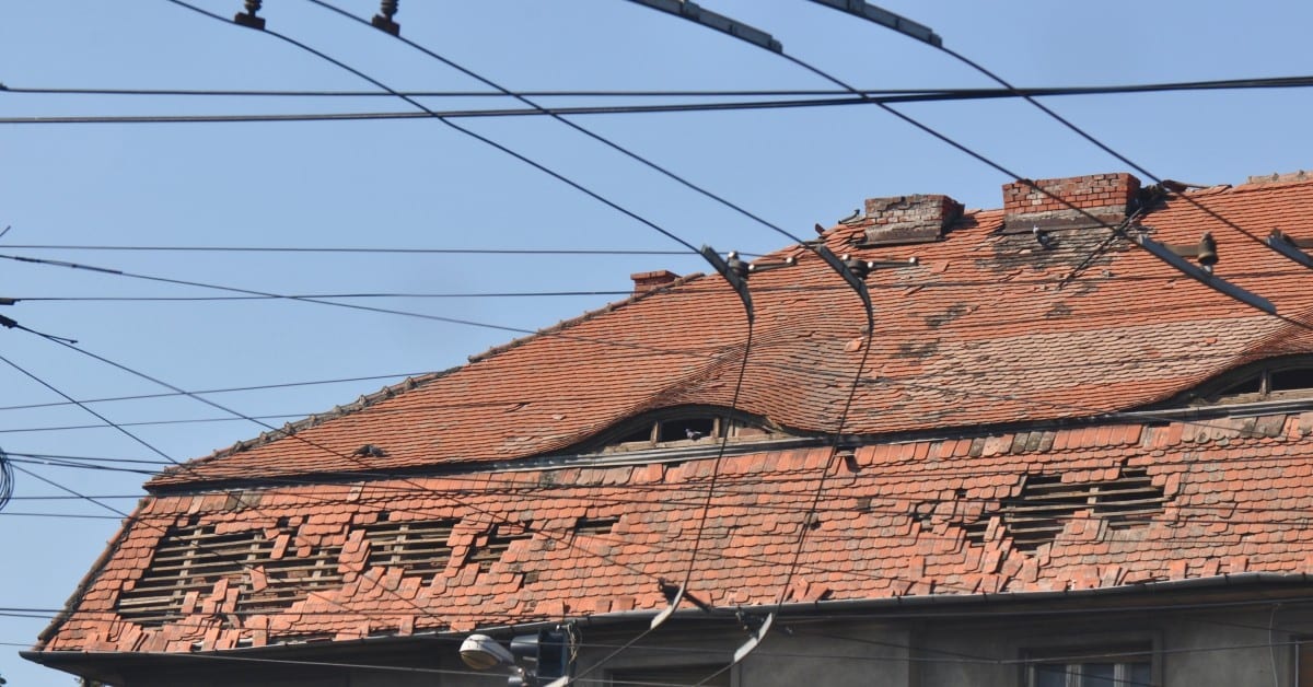 Community Roof Storm Damage